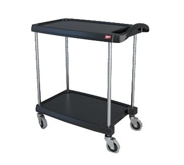 Metro MY1627-24BL myCart Series Utility Cart (2) Shelves Open Base 31-1/2"W X 18-5/16"D X 35-1/2"H