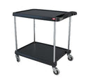 Metro MY2030-24BL myCart Series Utility Cart (2) Shelves Open Base 34-3/8"W X 23-7/16"D X 35-1/2"H