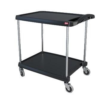 Metro MY2030-24BL myCart Series Utility Cart (2) Shelves Open Base 34-3/8"W X 23-7/16"D X 35-1/2"H