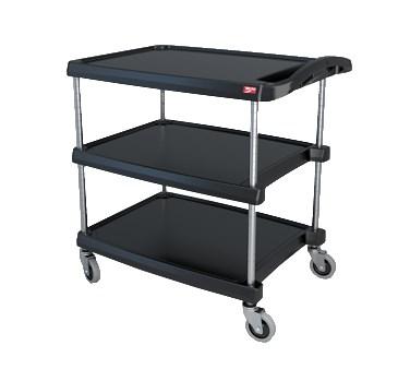 Metro MY2030-34BL myCart Series Utility Cart (3) Shelves Open Base 34-3/8"W X 23-7/16"D X 35-1/2"H