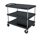 Metro MY2636-35BL myCart Series Utility Cart (3) Shelves Open Base 40-1/4"D X 27-11/16"W X 36-7/8"H