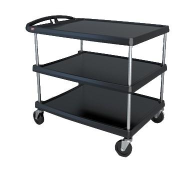 Metro MY2636-35BL myCart Series Utility Cart (3) Shelves Open Base 40-1/4"D X 27-11/16"W X 36-7/8"H