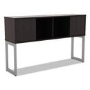 Alera Open Office Desk Series Hutch, 60w X 15d X 36 1/2h, Espresso