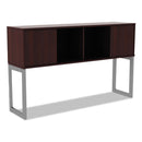 Alera Open Office Desk Series Hutch, 60w X 15d X 36 1/2h, Mahogany
