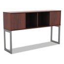 Alera Open Office Desk Series Hutch, 60w X 15d X 36 1/2h, Medium Cherry