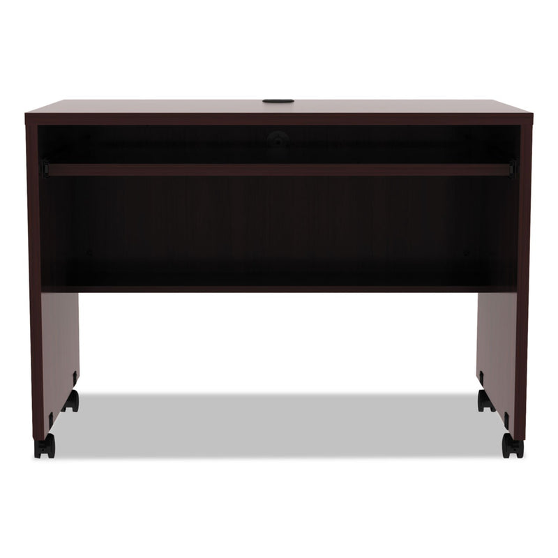 Alera Valencia Mobile Workstation Desk, 41 3/8 X 23 5/8 X 29 7/8, Mahogany