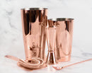 Mercer M37101CP Basic Cocktail Shaker Set in Copper Plated Finish