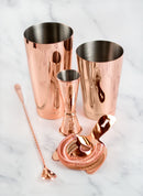 Mercer M37101CP Basic Cocktail Shaker Set in Copper Plated Finish