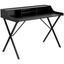 Black Computer Desk with Top Shelf by Flash Furniture