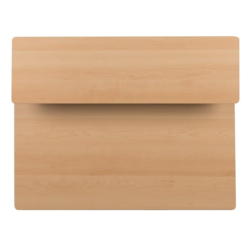 Clifton Maple Computer Desk with Top and Lower Storage Shelves by Flash Furniture