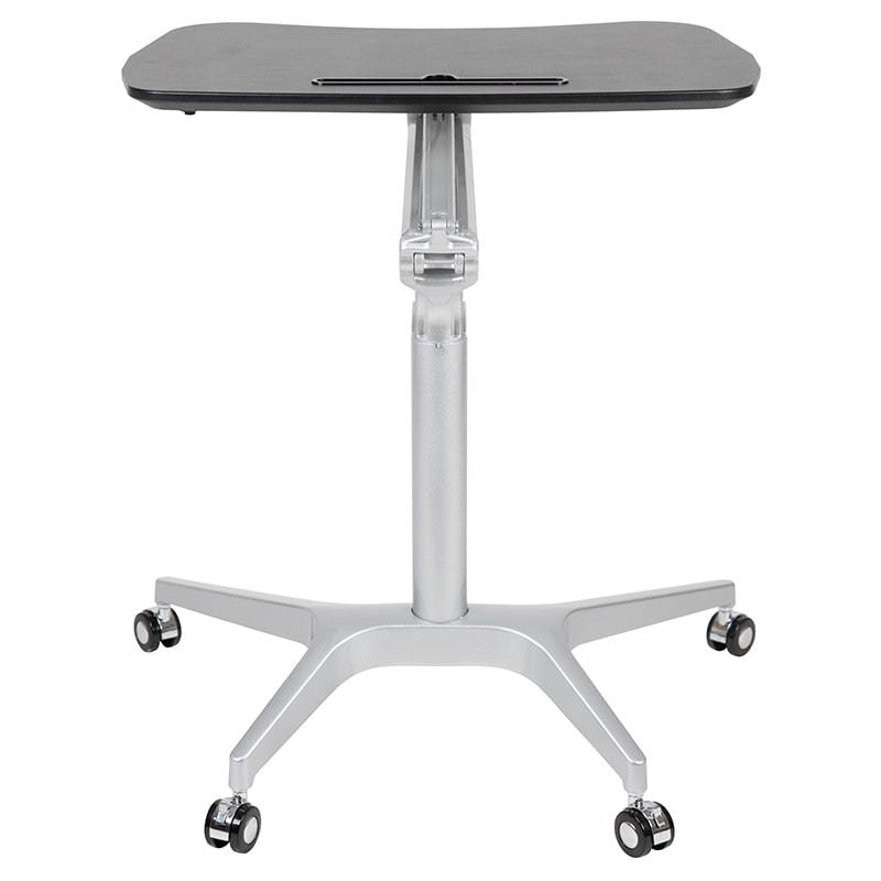 Mobile Sit-Down, Stand-Up Computer Ergonomic Desk by Flash Furniture