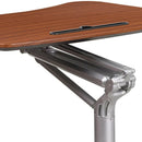 Mobile Sit-Down, Stand-Up Computer Ergonomic Desk by Flash Furniture