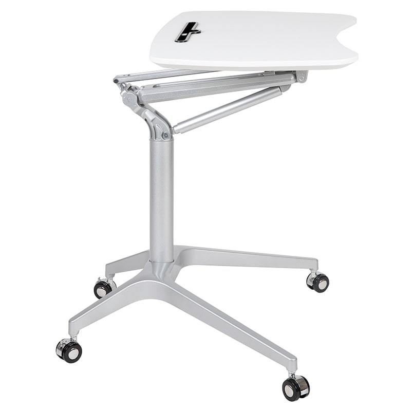 Mobile Sit-Down, Stand-Up Computer Ergonomic Desk by Flash Furniture