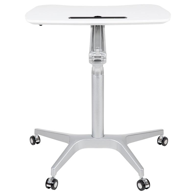 Mobile Sit-Down, Stand-Up Computer Ergonomic Desk by Flash Furniture
