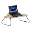 Natural Angle Adjustable Laptop Desk with Foldable Legs by Flash Furniture