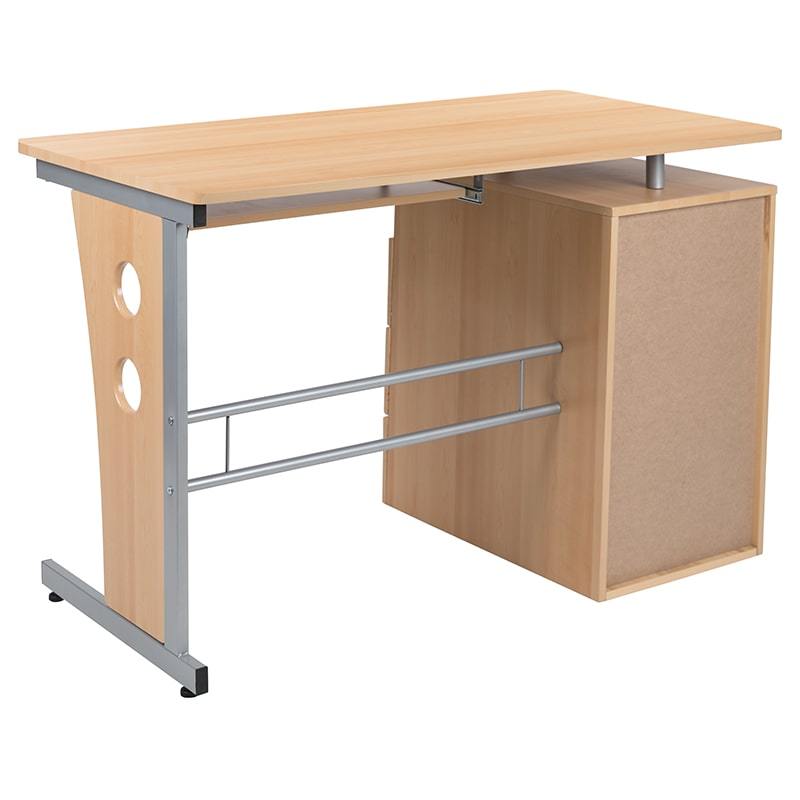 Three Drawer Pedestal and Pull-Out Keyboard Tray by Flash Furniture