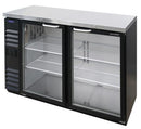 Nor-Lake NLBB60NG 60" Wide, 24" Deep Shallow Glass Door Back Bar Refrigerator