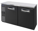 Nor-Lake NLBB60N 60" Wide, 24" Deep Shallow Solid Door Back Bar Refrigerator