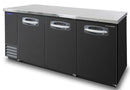 Nor-Lake NLBB79 79" Wide 3 Solid Door Back Bar Refrigerator
