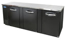 Nor-Lake NLBB95 95" Wide 3 Solid Door Back Bar Refrigerator
