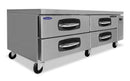 Nor-Lake NLCB72 72" Refrigerated Chef Base, 4 Drawer