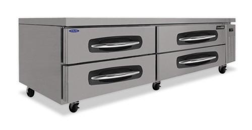 Nor-Lake NLCB84 84" Refrigerated Chef Base, 4 Drawer