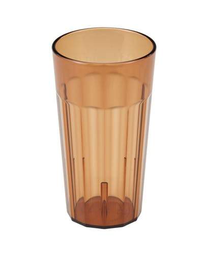 Cambro Newport NT16153 Amber Plastic Tumbler 16.4 oz