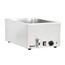 Omcan |19076|  Food Warmer (2) 1/2 size pans or (1) full size pan (FW-CN-0023)