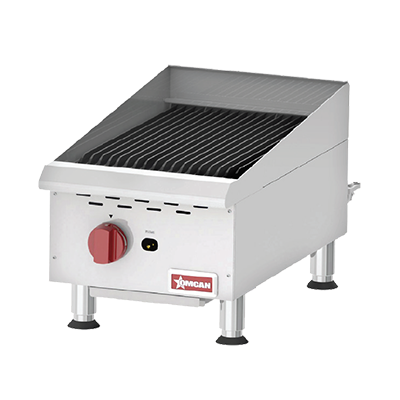 Omcan |43736|  Charbroiler 15"W (1) stainless steel burner (CE-CN-CBR15)