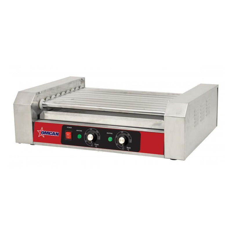 Omcan |44133|  Hot Dog Grill (9) 17" stainless steel rollers (FW-CN-0009-E)
