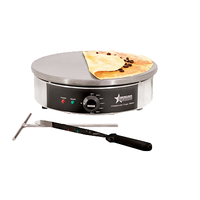 Omcan |27618|  Crepe Griddle 16" polished cast iron plate (CE-CN-0400)