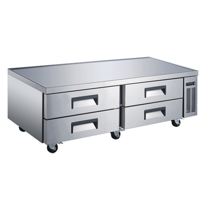 Omcan |50072|  Refrigerated Chef Base/Equipment Stand 72" W (RE-CN-0072-C)