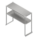 John Boos OSE26FK-1272 Overshelf Double 72"W X 12"D 16/300 Stainless Steel