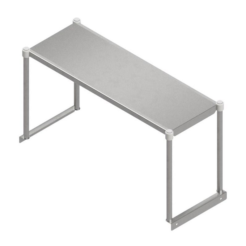 John Boos OSE16FK-1836 Overshelf Single 36"W X 18"D 16/300 Stainless Steel