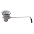 John Boos PB-LWR-1-X Twist Handle Lever Waste For 3-1/2" Industry Standard Sink Opening