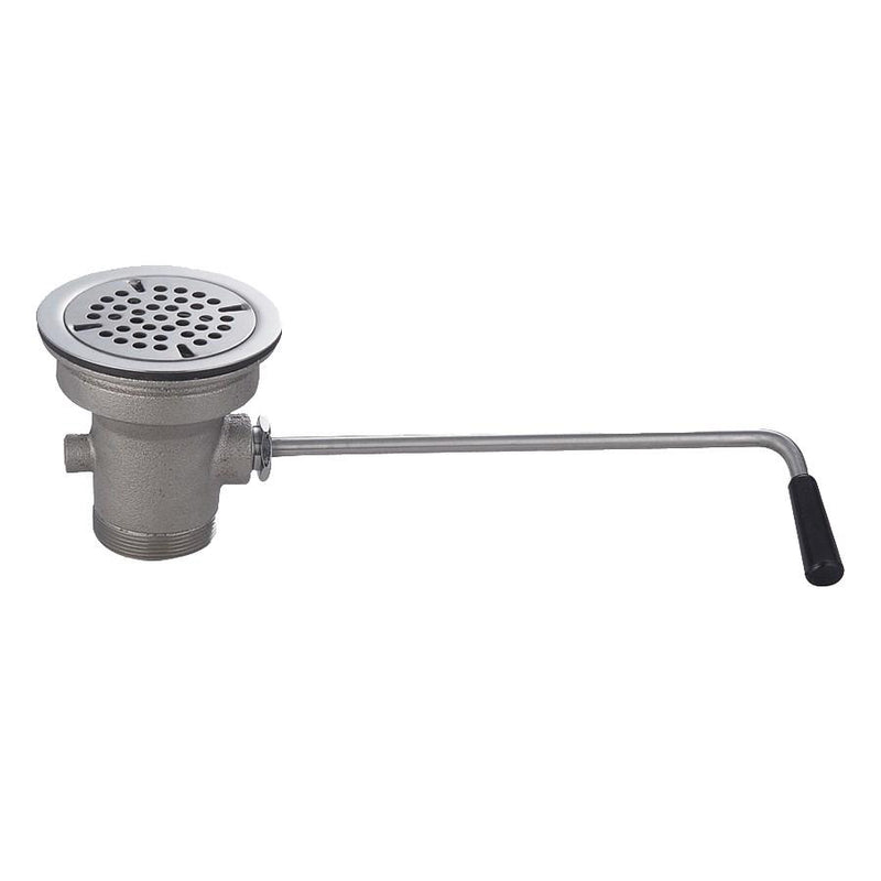 John Boos PB-LWR-1-X Twist Handle Lever Waste For 3-1/2" Industry Standard Sink Opening
