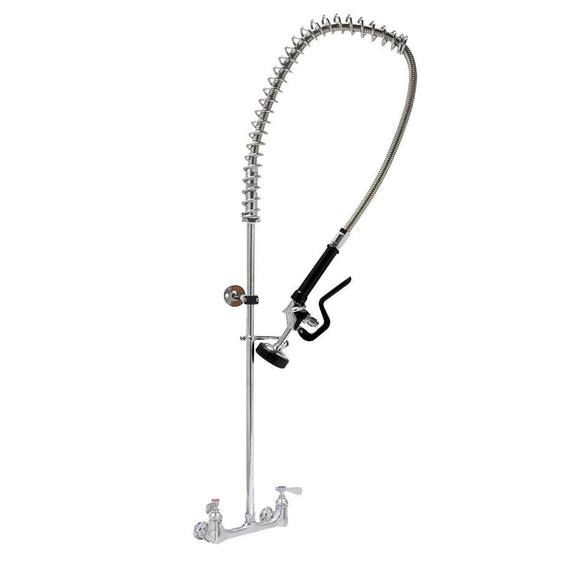 John Boos PB-PRW-1LF-X Pre Rinse Unit Splash Mount Flex Stainless Steel Hose 8" Centers