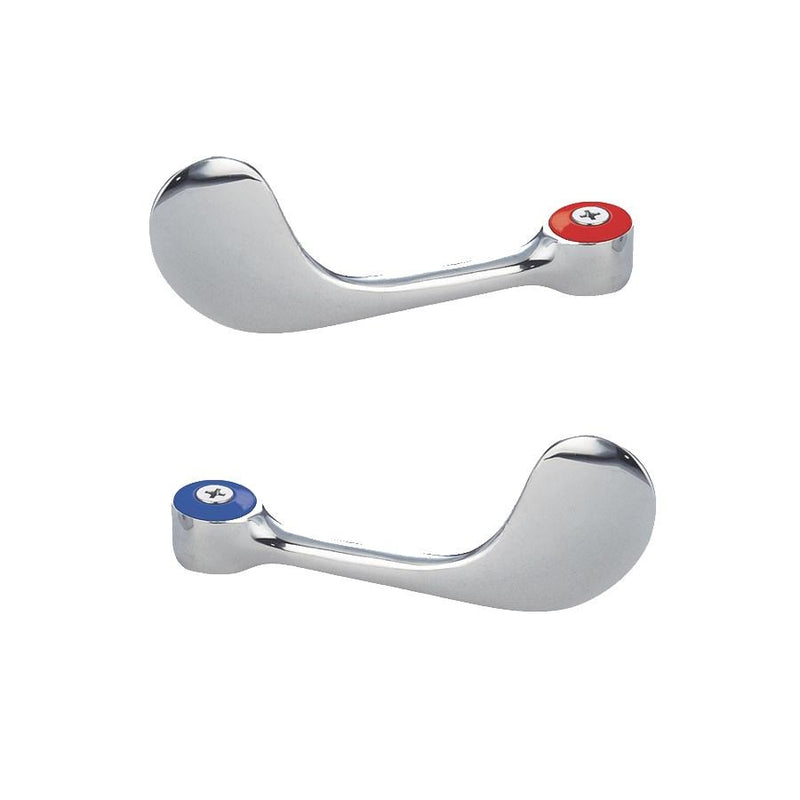 John Boos PB-WR-X ADA Wrist Blades Stainless Steel (1 Pair) Use With Heavy Duty Faucets Only