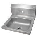 John Boos PBHS-W-1410-1-X Pro-Bowl Hand Sink Wall Mount 14"W X 10"