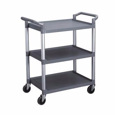 Thunder Group PLBC3316G 3-Tier 33" x 16'' Grey Bus Cart