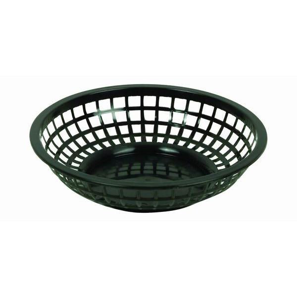 Thunder Group PLBK008K 8" Round Basket, Black