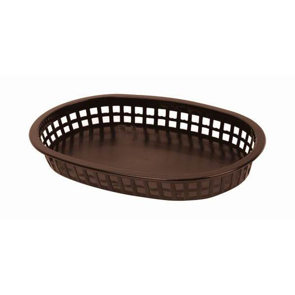 Thunder Group PLBK1034B 10 3/4" Oblong Basket, Brown