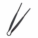 Thunder Group PLFTG006BK 6" Black Polycarbonate Flat Grip Tong