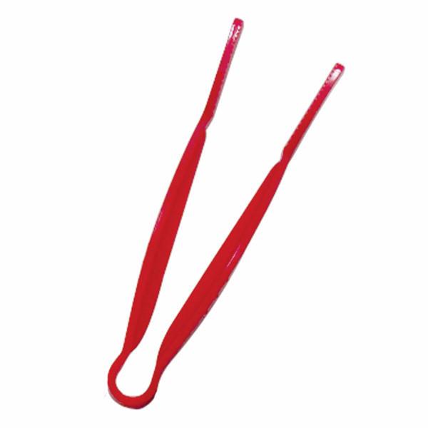 Thunder Group PLFTG012RD 12" Red Polycarbonate Flat Grip Tong
