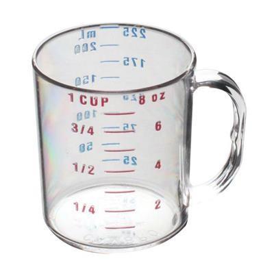 Thunder Group PLMC008CL 1 Cup/ 0.25L Polycarbonate Measuring Cup