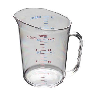 Thunder Group PLMC032CL 1 Qt/ 1L Polycarbonate Measuring Cup