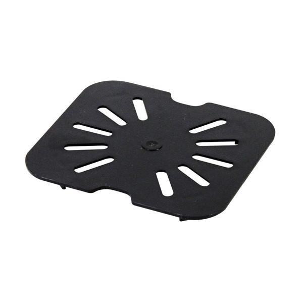 Thunder Group PLPA7160DSBK Sixth Size Polycarbonate  Drain Shelves, Black