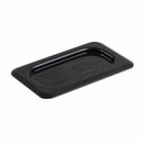 Thunder Group PLPA7190CBK Ninth Size Solid Cover For Polycarbonate Food Pan, Black
