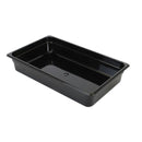 Thunder Group PLPA8004BK Full Size 4" Deep Polycarbonate Food Pan, Black