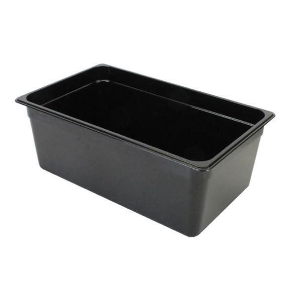 Thunder Group PLPA8008BK Full Size 8" Deep Polycarbonate Food Pan , Black